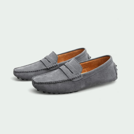 Men's Suede Old Money Loafers – & Stylish Slip-On Shoes