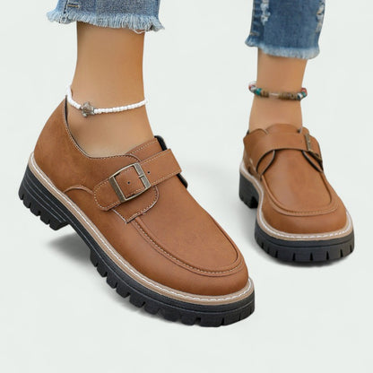 Buckle loafers with rugged sole and supportive fit (Women)