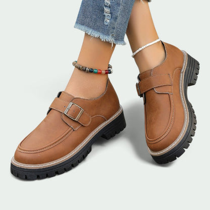 Buckle loafers with rugged sole and supportive fit (Women)