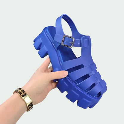 Chunky Platform Sandals with Adjustable Buckle Strap (Women)