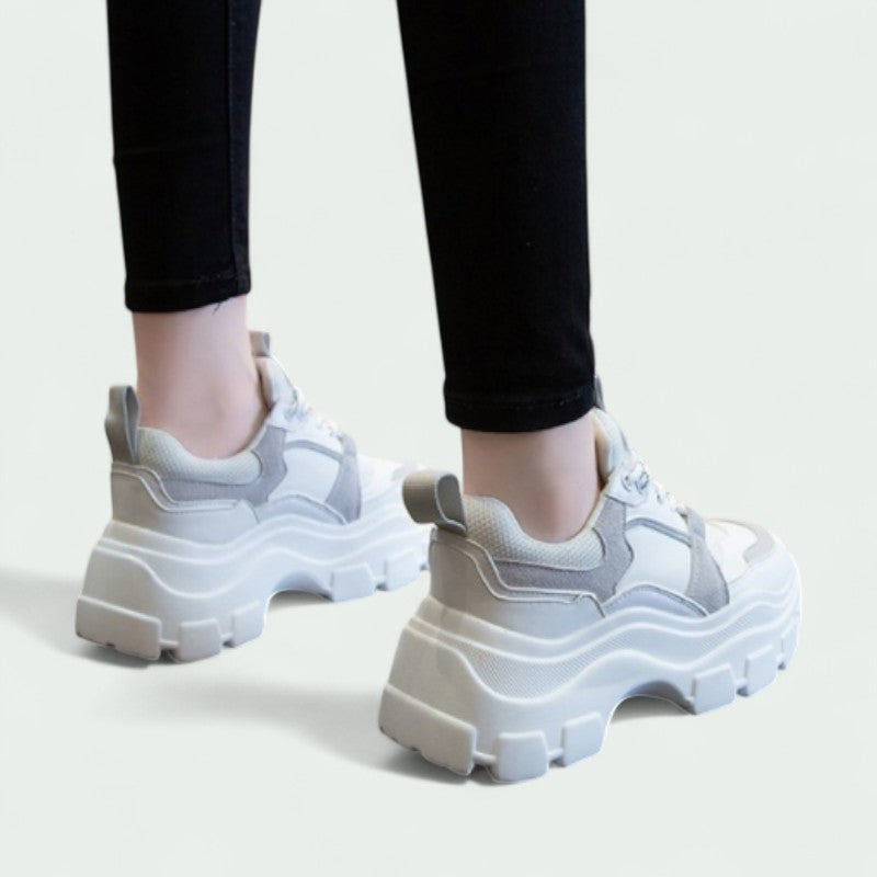 Chunky Trainers with Thick Sole and Lace-up Design (Women)