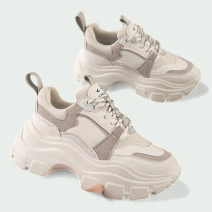 Chunky Trainers with Thick Sole and Lace-up Design (Women)