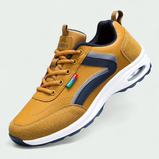 Men's Lace-Up Sneakers Air Cushion Sole Padded Collar