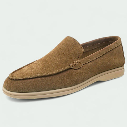 Men's Suede-Look Old Money Loafers Lining Sole